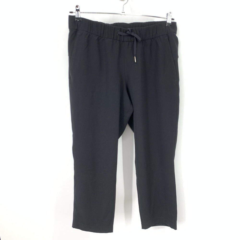 lululemon athletica Black On the Fly Pants Cropped